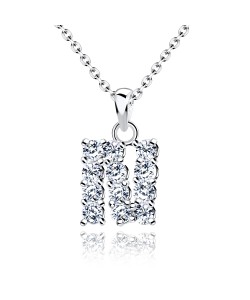 Necklace Silver N Shape SSLPE-N